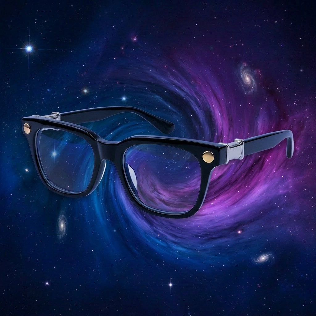 Chrome Glasses — Black