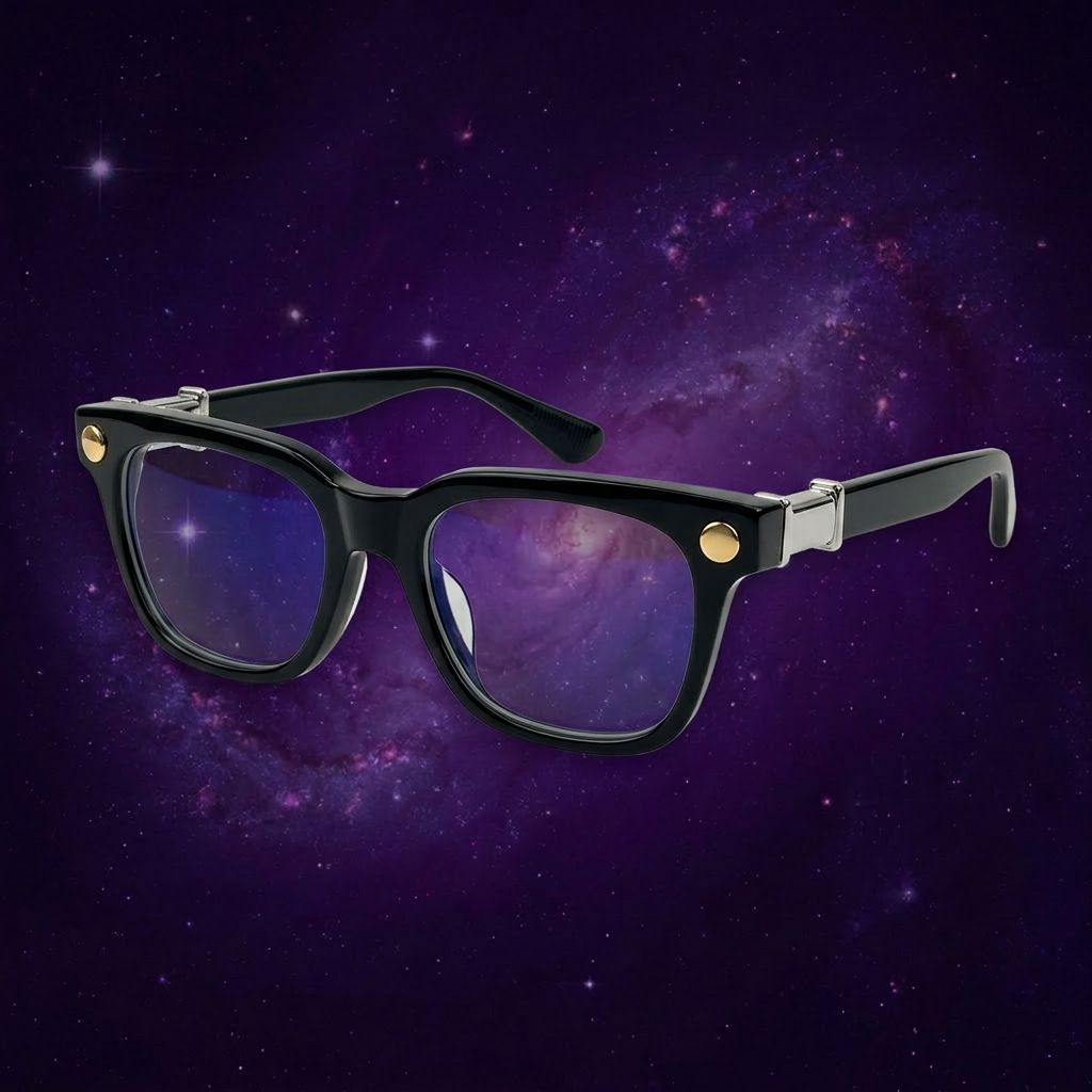 Chrome Glasses — Black