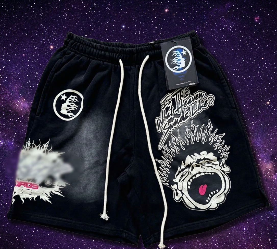 H Star Shorts — Heaven Black