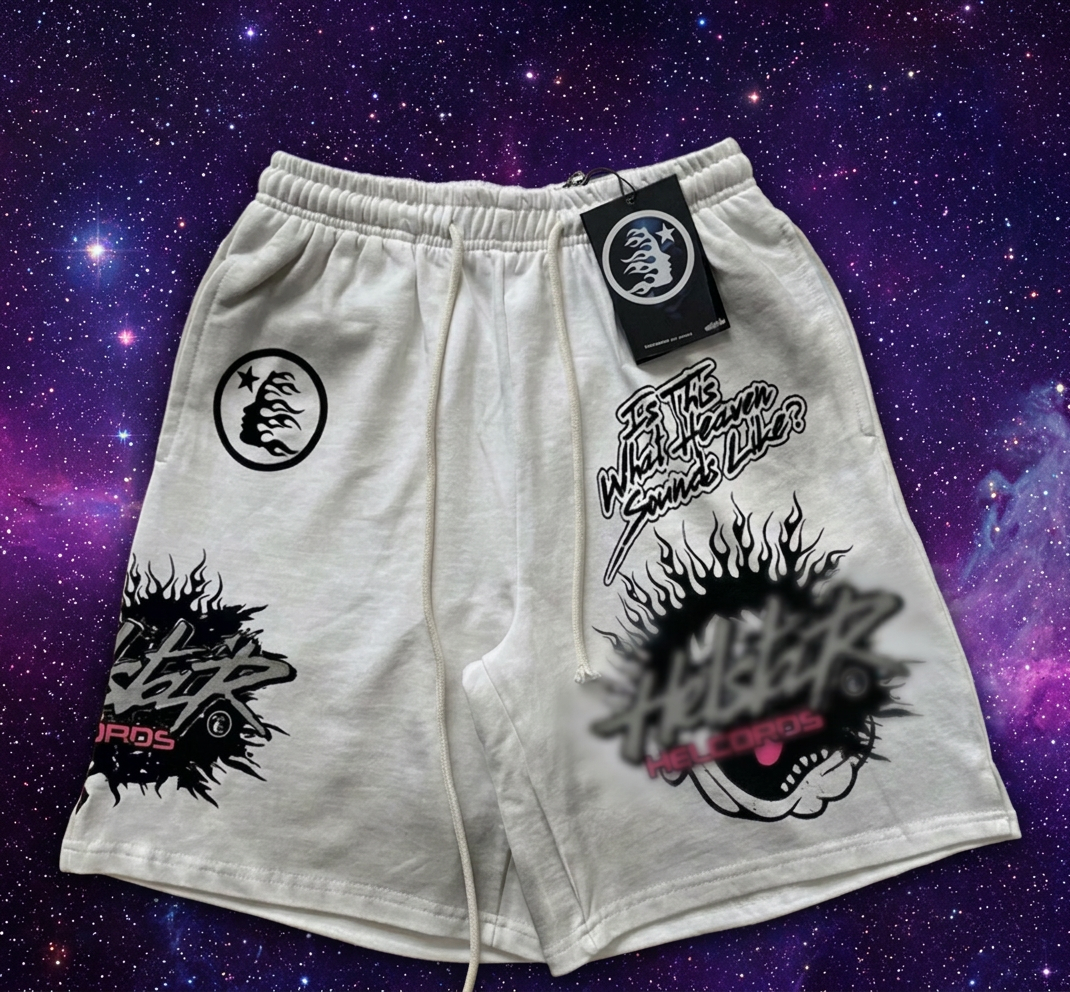 H Star Shorts — Heaven White