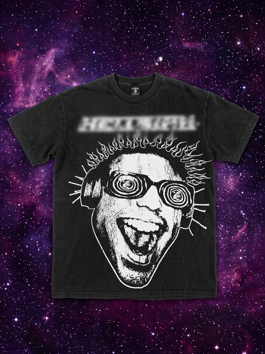 H Star Tee — White Face